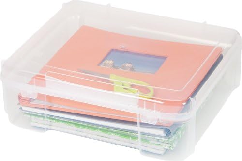 IRIS USA Scrapbook Case |Made in USA| Fits 12"x12" - Thick (1-Pack) - Clear - Image 3