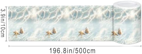 IVN Wallpaper Border Peel and Stick Wall Seashells Starfish 4x196 Inch - Image 5