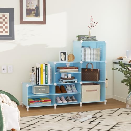 AWTATOS 6 Cube Closet Organizer Storage Shelves,Blue - Image 4