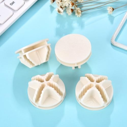 Jovitec 32 Pieces ABS Cube Connectors for Wire Storage Organizer, White - Image 2
