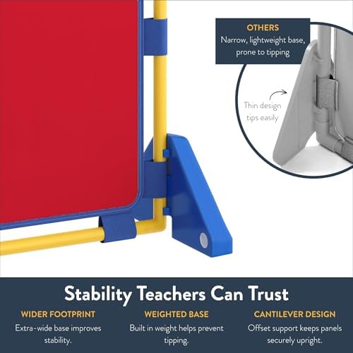 Children's Factory PlayPanel Room Divider 59.5" x 47.5", Red - Image 5