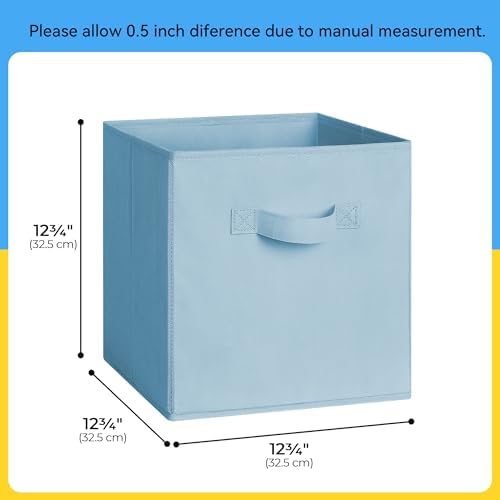 Cupic Cupid 6-Pack 13x13 Storage Cubes, Cube Organizer Bins, Pastel Colors - Image 2