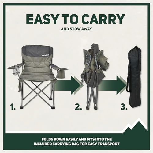 OUTSIDER Oversized Folding Camping Chair with Cooler - Image 4