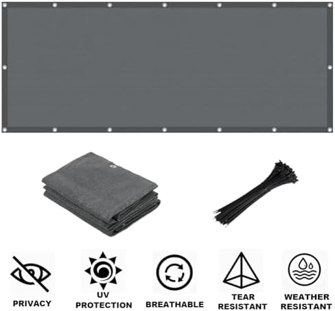 3'x12' Balcony Privacy Screen Apartment Patio Privacy Fence Screen - Image 3