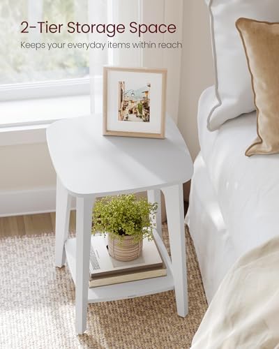 VASAGLE Side Table, 2-Tier Small Square End Table, Nightstand - Image 4