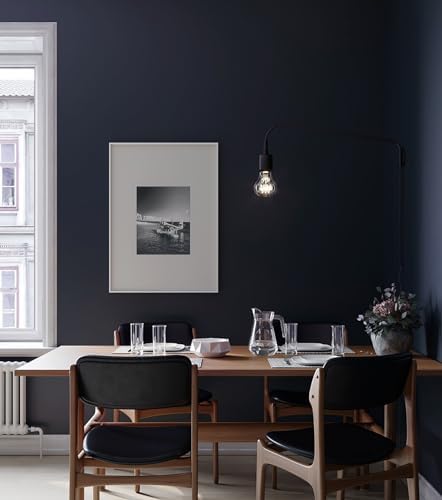 17.3" x 118" Blue Peel and Stick Wallpaper Dark Blue Contact Paper for Cabinets Bathroom Wallpaper Removable Self Adhesive for Bedroom Kitchen Cabinet Room Wall Decor Vinyl Upgraded - Image 3