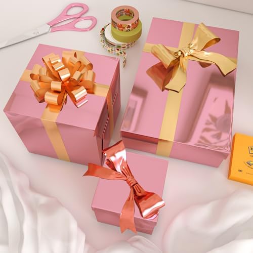 LaCheery 15.8"x80" Rose Gold Mirror Stickers Flexible Mirror Sheets Self Adhesive Mirrors Wall Sticker Reflective Film Contact Paper Peel and Stick Mirrors Wallpaper Roll for Crafts Cabinets Decor - Image 3