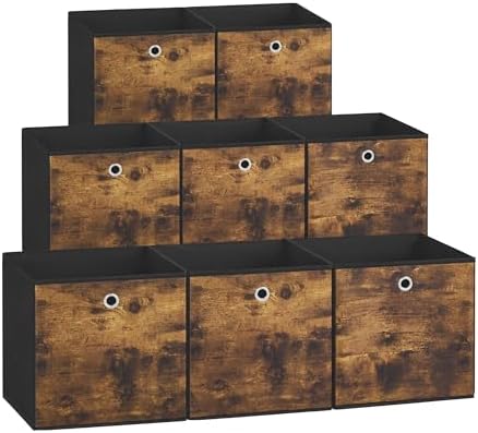 SONGMICS Storage Cubes, Set of 8, 11.8-Inch Foldable Closet Organizers by Unknown