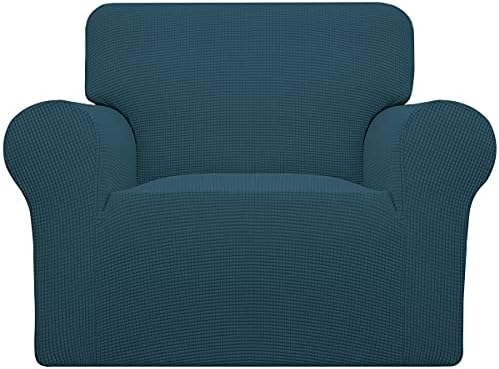 Easy-Going Stretch Oversized Chair Slipcover with Arm Washable Deep Teal by Easy-Going