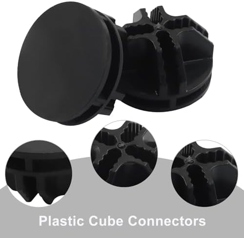 48 Pack Black Plastic Cube Connectors - Image 5