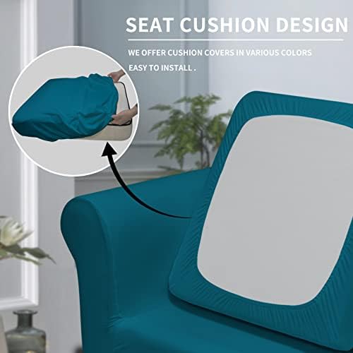 Easy-Going 2 Pieces Stretch Sofa Slipcover for Armchair Washable - Image 3