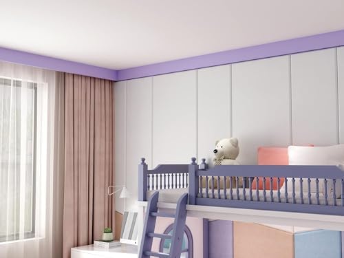 YENHOME Purple Removable Wallpaper Border Peel and Stick for Bathroom Walls Self Adhesive Wallpaper Borders 3"X236" Mirror Frame Borders Decoration Contact Paper for Wall Decor Vinyl Repair Tape - Image 6