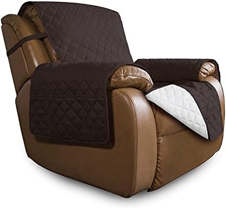 Easy-Going Reversible Couch Cover, Oversized Recliner, Chocolate/Ivory by Easy-Going