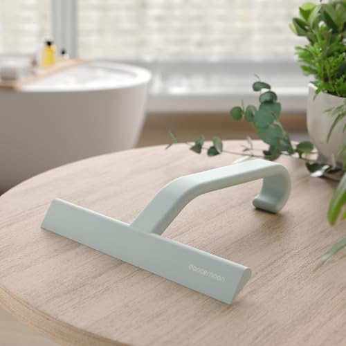 dancemoon JustHang Shower Squeegee with Built-in Hook, 10-Inch Sage Green - Image 5