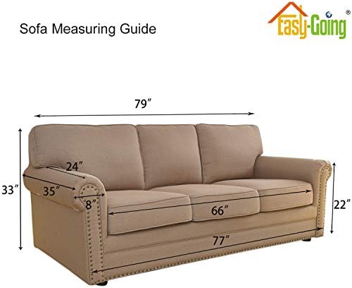 Easy-Going Stretch Couch Covers for Sofa Washable Large Deep Teal - Image 6
