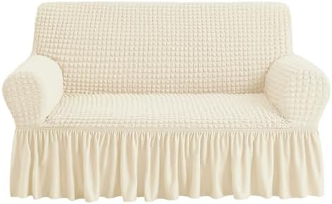 NICEEC Loveseat Covers Washable Love Seat Couch Covers Slipcover with Skirt by NICEEC