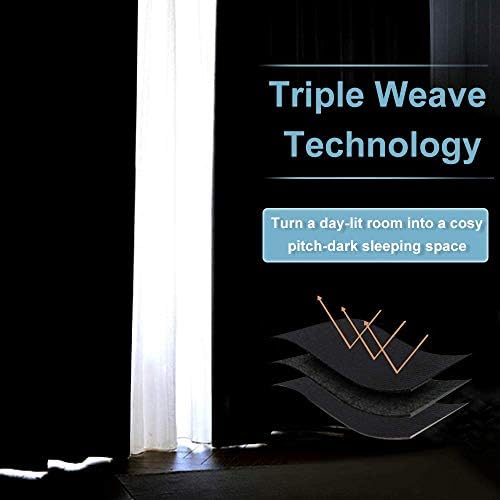 RYB HOME Room Divider Blackout Curtains for Patio Door Bedroom Living Room - Image 6