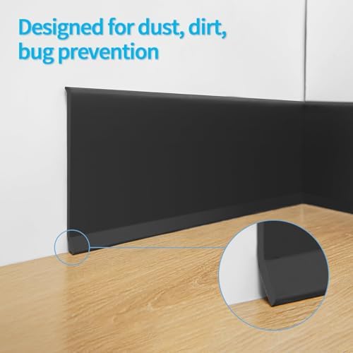 Art3d 20 ft Flexible Peel and Stick Crown Molding Trim, Wall Decor, Black - Image 2