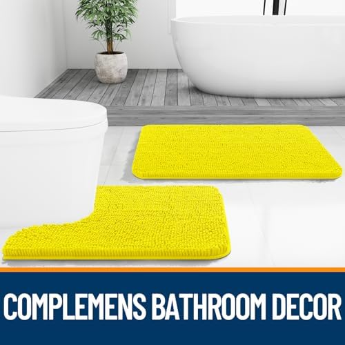 OLANLY Bathroom Rugs 30x20, Extra Soft Absorbent Chenille Bath Rugs - Image 7