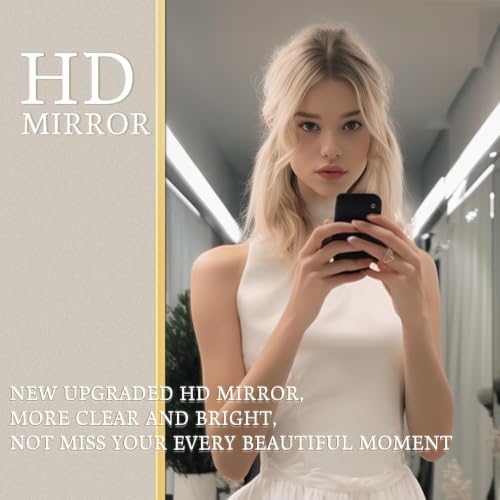 Rowjut Floor Full Length Mirror, Arched Mirrors Full Length 81"x41" Freestanding Large/with Aluminum Frame & Wall Mounted & Hanging or Leaning & Full Body Mirror for Bedroom, (Gold) - Image 5