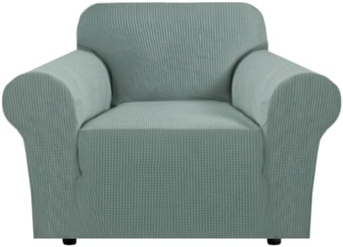 H.VERSAILTEX Slip Covers for Chair Stretching Skid Resistance Couch Cover for Dogs, Thick and Durable Soft High Spandex Jacquard Sofa Covers, Form Fitted Chair Slipcover(Armchair 31"-40", Sage) by HVERSAILTEX
