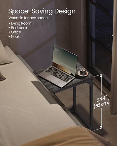 VASAGLE C-Shaped End Table, Small Sofa Side Table with Metal Frame - Image 4
