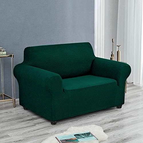 Joccun Christmas Stretch Chair Couch Cover,1-Piece Sofa Slipcover Spandex Jacquard Fabric Sofa Covers with Elastic Bottom,Washable Furniture Protector for Dogs,Cats,Kids(Armchair,Hunter) - Image 5