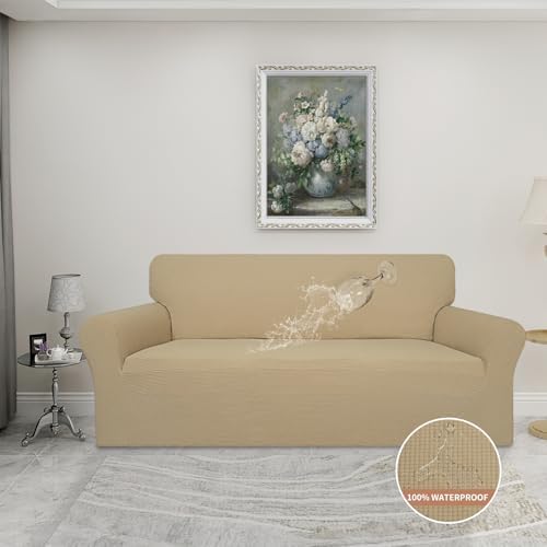 Easy-Going 100% Waterproof Couch Cover, 3 Cushion Couch Slipcover for Sofa - Image 3