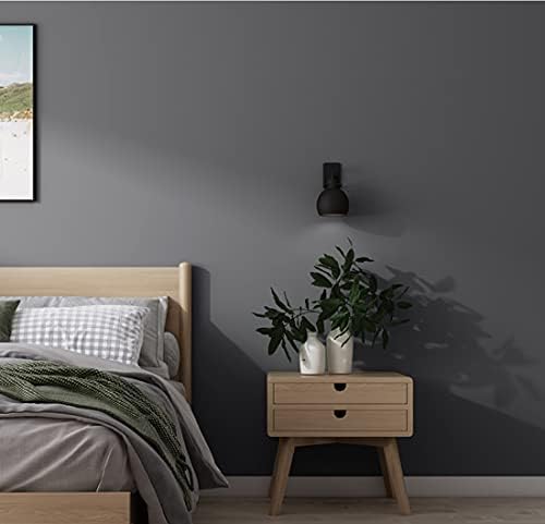 15.7" x 197" Dark Grey Wallpaper Dark Grey Peel and Stick Wallpaper Matte Grey Contact Paper for Bedroom Self Adhesive for Wallcovering Countertops Wall - Image 3
