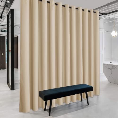 RYB HOME Room Divider Curtains Extra Wide Blackout for Living Room Bedroom by RYBHOME