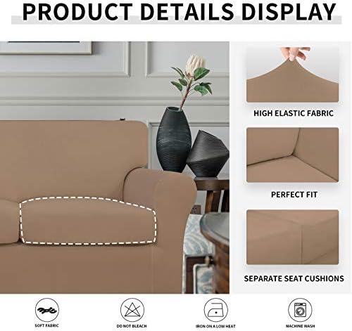 Easy-Going 4 Pieces Oversized Stretch Couch Cover for Dogs Washable - Image 6