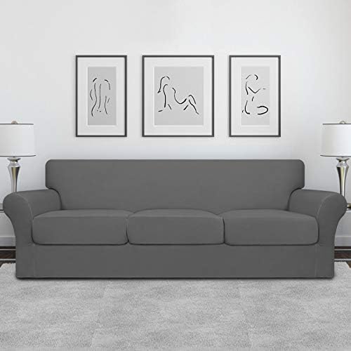 Easy-Going 4 Pieces Oversized Stretch Couch Cover for Dogs Washable - Image 2