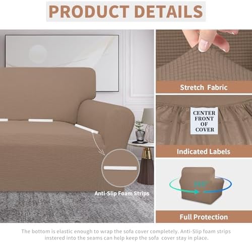 Easy-Going 100% Waterproof Oversized Chair Couch Cover, Stretch Sofa Cover - Image 4