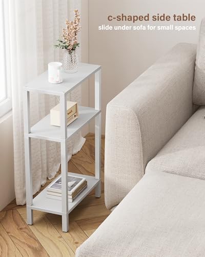 TUTOTAK Narrow Side Table, 3-Tier Small End Table for Couch - Image 6