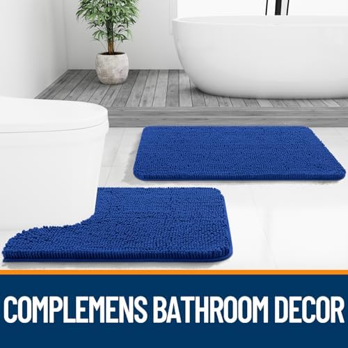 OLANLY Large Bathroom Rugs 40x32, Extra Soft Absorbent Chenille Bath Rugs - Image 7