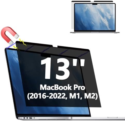 Magnetic Privacy Screen Protector for MacBook pro 13 " (2016-2022,M1, M2) by Halloive