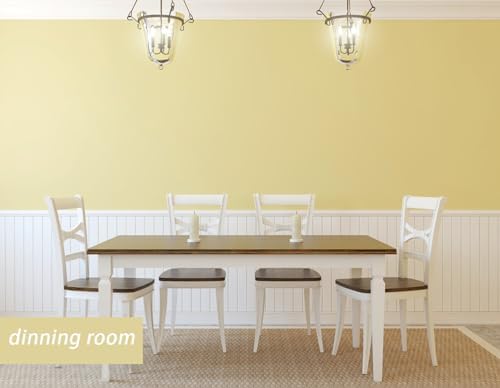 15.7"x394" Yellow Wallpaper Solid Color Yellow Contact Paper Removable Wallpaper Peel and Stick Renter Friendly Wallpaper for Bedroom Bathroom Wallpaper Self Adhesive Shelf Liner Matte - Image 4