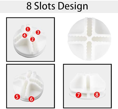 40PCS Cube Connectors Plastic Storage Wire Cube Connectors ABS Connectors Organizer for Modular Closet Storage Organizer, Wire Shelving, Wardrobe, Shoe Rack Clips, Pet Carrier, White - Image 3