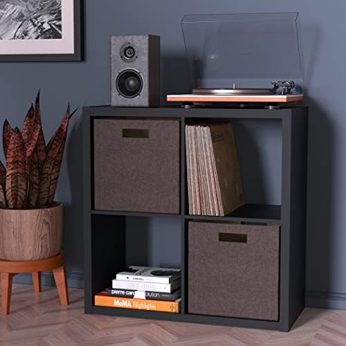 ClosetMaid Decorative Open Back 4-Cube Storage Organizer, Black - Image 5