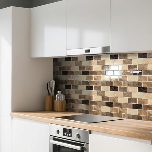 Art3d 10-Pack Subway Peel and Stick Backsplash, Yellow Jasper, 12 x 12 Inch - Image 2