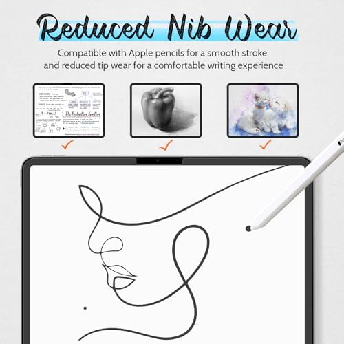 Mamol [2 Pack] Paper Screen Protector for iPad 11th generation (A16, 2025)/ 10th generation (2022), Write and Draw Like on Real Paper/Matte/High Sensitive/Anti Glare - Image 6