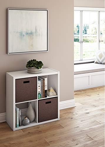 ClosetMaid Decorative Open Back 4-Cube Storage Organizer, White - Image 4