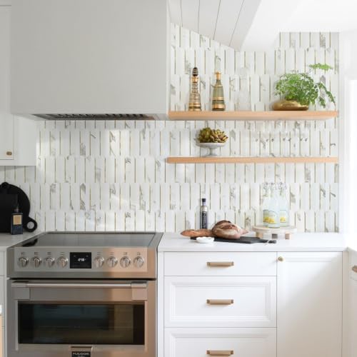 Vamos Tile Peel and Stick Backsplash Seamless Tile,Fish Scale,Glossy,10 pcs - Image 5