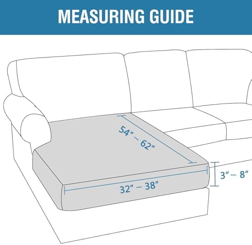 H.VERSAILTEX Velvet Stretch Individual Chaise Cover Sectional Couch Covers for L Shaped Sofa Both Left/Right Furniture Protector Seat Cushion Sofa Cover (1 Piece Chaise Cover, Rust) - Image 2