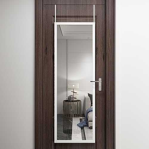 Over The Door Full Length Mirror Wall Mounted Hanging Full Body Length by whitebeachmirror