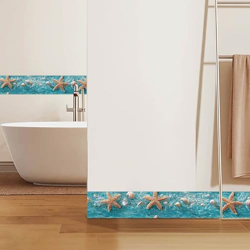 IVN Wallpaper Border Peel and Stick Wall Ocean Starfish Shell 4x196 Inch - Image 6