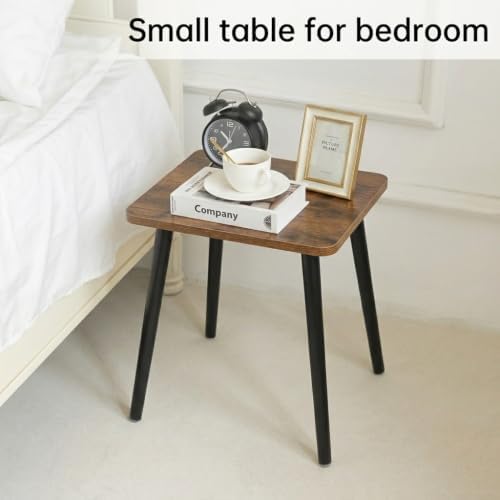 FORAOFUR Side Table, Rectangular Wooden Small End Table, Small Accent Table for Living Room, Bedroom and Balcony, Modern Side Tables for Spaces Home Decor, Easy Assembly - Image 6