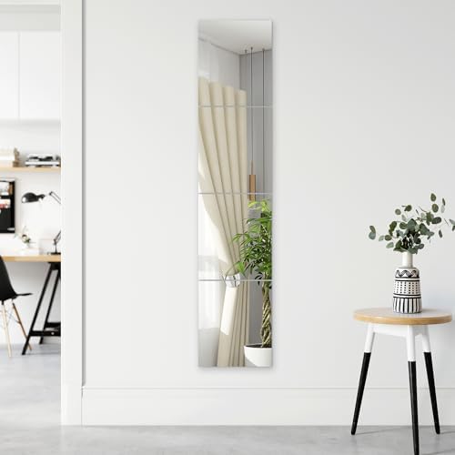 TRAHOME Home Gym Mirror Tiles for Wall, 14"x12"x4PCS Full Length Mirror - Image 6