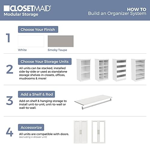 ClosetMaid Modular Storage Closet Organizer, Taupe - Image 6