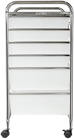 Honey-Can-Do Rolling Craft Storage Cart, Clear, 12-Drawer - Image 3